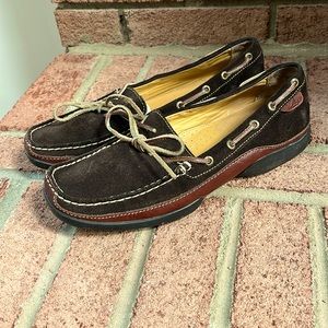 Sperry Top-Sider Women's Suede/Leather Boat Shoe 9710120 F-6 CH08~Brown~Sz 8.5